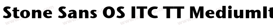 Stone Sans OS ITC TT MediumIta字体转换